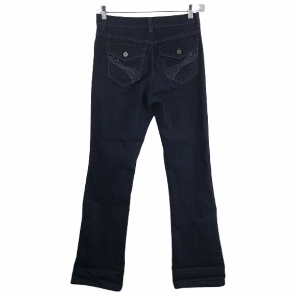 Gloria Vanderbilt Womens Jeans Alana Bootcut Size 6 Dark Wash Mid Rise Stretch - Picture 10 of 10